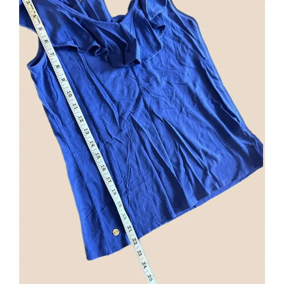 Lilly Pulitzer Alessa Ruffle Top - /Blue - Picture 6 of 9